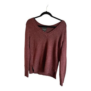 Cynthia Rowley Women's Purple Sweater with Side Slits Size S